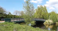 Prinses Irenebrug bridge in Beatrixpark, Amsterdam