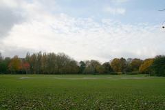 Beatrixpark in South Amsterdam with lush greenery