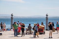 Cais das Colunas in Lisbon Portugal