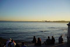 Cais das Colunas at sunset