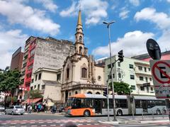 Small Catholic church in Liberdade, São Paulo