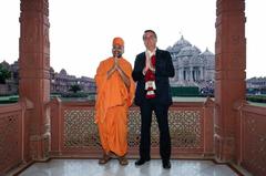 President Jair Bolsonaro visiting Akshardham Temple in New Delhi, India