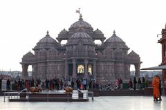 Jair Bolsonaro visiting Akshardham Temple in New Delhi