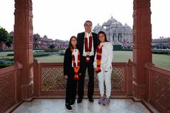 President Jair Bolsonaro visiting Akshardham Temple in New Delhi