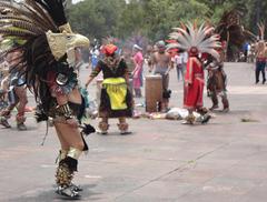 Dancers at Plaza de las Tres Culturas in Mexico City