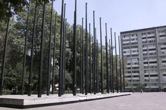 Zona Arqueológica de Tlatelolco en la Plaza de las Tres Culturas