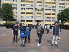 Participants of the 3rd WikiEducación Meeting visit the Plaza de las Tres Culturas in Tlatelolco