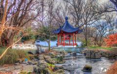 Chinese temple in St. Louis Botanical Gardens