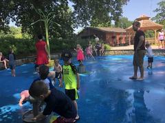 Children's water play area at Missouri Botanical Garden