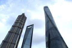 Shanghai Tower skyline August 2018