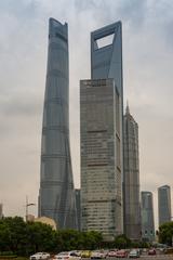 Pudong district skyline in Shanghai