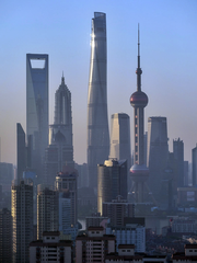 skyline of Shanghai at night