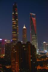 Shanghai Tower, Jin Mao Tower, Shanghai World Financial Center during Chinese New Year