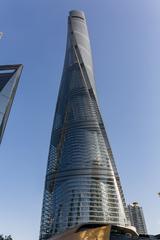 The Shanghai Tower viewed from below