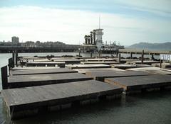 Empty platforms at Pier 39 in San Francisco