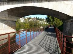 passerelle de la voie verte sous le pont des Barris, Périgueux