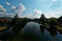 Périgueux Pont des Barris view on Dordogne river