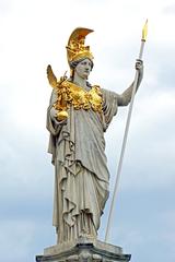 Pallas Athene Statue in front of the Austrian Parliament building