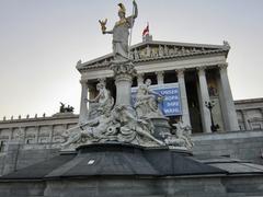 Austrian Parliament Building in Vienna