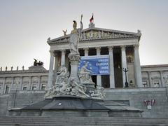 Austrian Parliament Building in Vienna