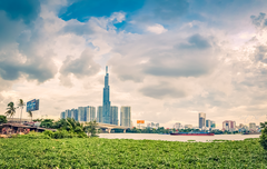 Ho Chi Minh City view from Thu Duc city