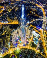 aerial panorama of Ho Chi Minh City