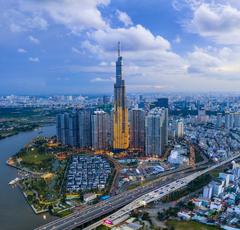 The Landmark 81 skyscraper in Ho Chi Minh City, Vietnam