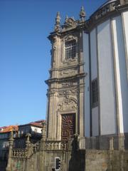 side facade of the Clérigos Church in Porto, Portugal