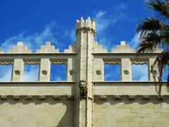 Llotja de Palma, tower, and gargoyle on the south facade