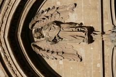 Angel over entrance of Llotja de Palma