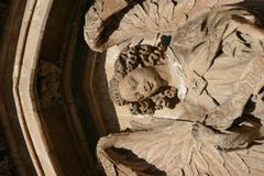 Angel over the entrance of the Llotja de Palma