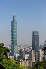 view of Taipei from Elephant Mountain