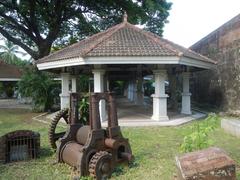 Baluarte de San Diego gardens with stone fort and lush greenery in Intramuros, Manila