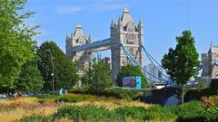 Look on Tower Bridge on a sunny day