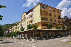 Tomorr Square in Poliçan, Albania