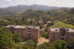 Former gun factory buildings in Poliçan, Albania