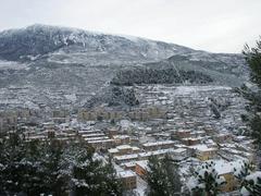 Polican, Skrapar, ALBANIA panoramic view