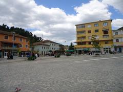 Poliçan, Albania panoramic view