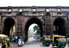 Teen Darwaja historical gates in Ahmedabad