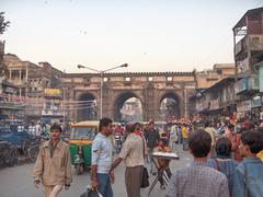 Teen Darwaza with three arched gates in Ahmedabad