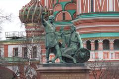 Statue of Minin and Pozharsky in Moscow