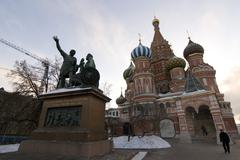 St. Basil's Cathedral and Monument to Minin and Pozharsky