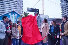 Nuevo letrero Avenida Salvador Allende