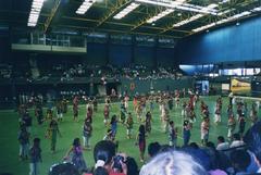 San Miguel Municipal Gymnasium interior during a 2003 school presentation