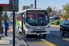 Bus Buin Maipo in San Miguel, Santiago, Chile