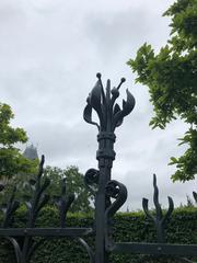 closed gate with floral design at Rijksmuseum