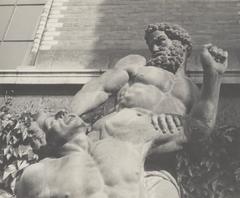 statue group in the garden of Rijksmuseum Amsterdam in 1938