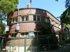 Margaret Island crystal water company building in Budapest