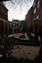 View South on French Style Garden of Museum Willet-Holthuysen in Amsterdam