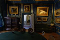 Gentlemen's Parlour at Museum Willet-Holthuysen with Figaro, the St Bernard Dog of Willet by Wouter Verschuur II